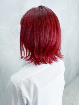 アイティーバイアルバム 松戸店(IT by ALBUM) 外ハネレッドバイオレット_くびれヘアビタミンカラー_ba338711