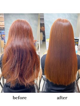 ボルジェ(Bolge) インナーカラーやデザインカラーにも縮毛矯正出来る時代！