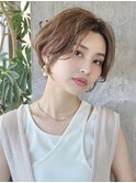 前下がりショート/前髪なし/表参道/30代40代50代