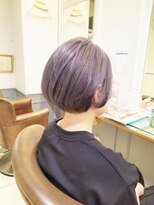 ネオリーブアイム 横浜西口店(Neolive aim)&nbsp;20代～40代小顔ショートボブラベンダーアッシュ