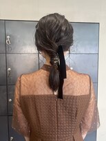 ヘアー アイス ルーチェ(HAIR ICI LUCE) 結婚式参列ヘアセットダウンポニーゆるふわ/今枝