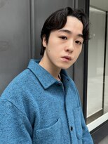 ロイ 南青山 表参道(ROI)&nbsp;メンズカットセンターパートマッシュニュアンスパーマ