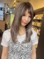 サニー 渋谷(SUNNY)&nbsp;オン眉レイヤーバレイヤージュ、ハイライト、グレージュ