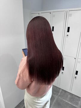 ペレ 栄店(PELE) デザインカラー/レイヤーカット/ウェットヘア/オリーブベージュ