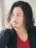 ツイスパかき上げいかつめダークアッシュミディk名護大東