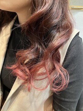 アヴァンス アリオ鳳店(AVANCE) グラデーションカラー×ピンクレッド×透明感カラー