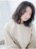 センター北/髪質改善/グレージュカラー☆ウェーブミディアムj