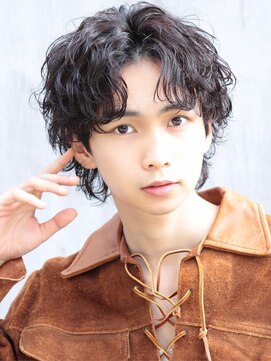 ブラック 渋谷 2nd(BLUCK) 波巻きセンターパート