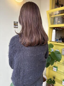 ヒントステーション(HINTSTATION) 〈浅草 半個室〉重めミディ/モーヴグレージュ