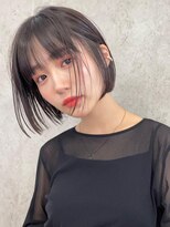 ブリーチなしダブルカラーピンクベージュミディアムボブ20代30代