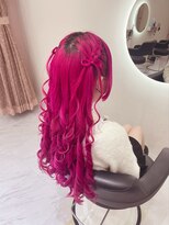 クラン 梅田店(clan)&nbsp;リボンハーフツイン/梅田ヘアセット