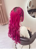 リボンハーフツイン/梅田ヘアセット