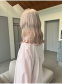 くびれヘア/アプリコットオレンジ/夏のヘアアレンジ/矢場町