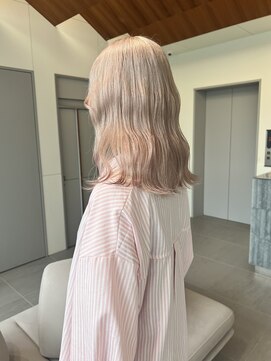 ローレンアオ(LOREN AO) くびれヘア/アプリコットオレンジ/夏のヘアアレンジ/矢場町