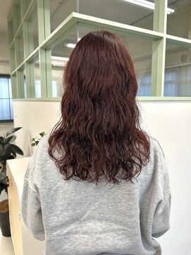 ペピンバイメルシー(pepin by merci.) パーマ×ワインレッド