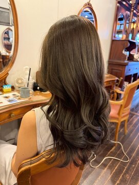 ワイエスパーク 代官山店(Y.S.PARK) アッシュブラウンカラー【透明感カラー/ブリーチなし/学割】