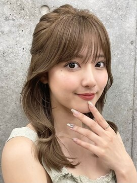 ガーデントウキョウ(GARDEN Tokyo) 顔周りカット/小顔ヘア/ベージュカラー