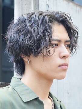 フィフス 渋谷(fifth) ツイストスパイラルパーマセンターパートメンズヘアメンズパーマ
