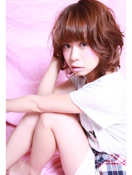 セットアップ 倉敷中庄店(SET-UP) 小顔ココアベージュゆるふわボブ