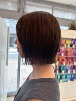 ロミー 本厚木(ROMMY.) くびれボブ◎ウォームブラウン大人ボブ髪質改善◎20代~50代