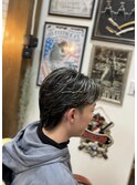 毛流れ　ハイライト　メッシュ