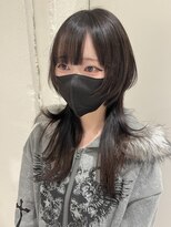 アドネ プライム(adne prime)&nbsp;ハッシュカット/顔周りカット/ダークブラウン/シャギーカット