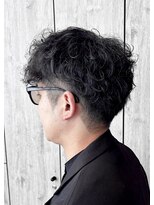 ヘアーリゾートノーブル(Hair Resort Noble) 【シャドウパーマ】ツーブロック刈り上げビジネスショート