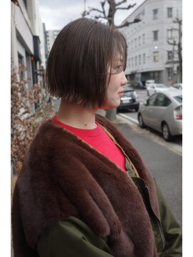 チャプター 問屋町(chapter) 髪質改善ミニボブパツっとボブブリーチなし透明感ケアカラー