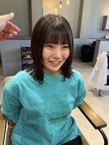 エマピボット 中川本店(EMA PIVOT) ばっさりボブ × 笑顔