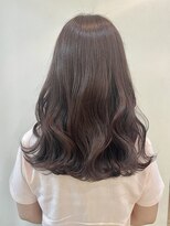 オーリーヘア 希望ヶ丘店(Olliy hair)&nbsp;透明感カラー/ベージュピンク/レイヤーロング/大人/30代40代50代