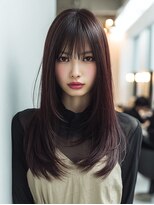 ダル 渋谷/表参道(DAL.)&nbsp;ボルドーカラー/艶カラー/レイヤーカット/顔周りレイヤー