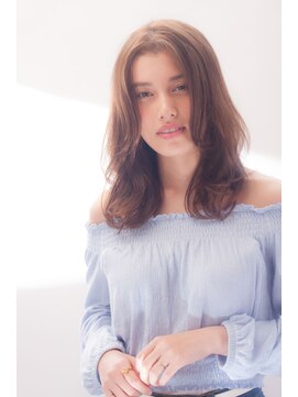 アドラーブル 松崎店(adorable) 【adorable】ブラウンベージュ×ふんわりやわらかロブ