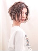 大人可愛い フラットショート 「横浜/縮毛矯正/髪質改善」