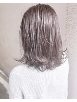 ヘアーアンドアトリエ マール(Hair&Atelier Marl)&nbsp;【Marl】ラベンダーグレージュカラーの無造作セミディ♪