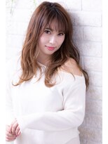 ヘアーアートシフォン 川口東口店(hair art chiffon)&nbsp;ウェーブパーマ＆フォギーベージュのイメチェン耳かけ大人ボブ
