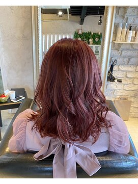 ヘアー アトリエ エゴン(hair atelier EGON) 華やかピンクヘア