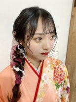 ラトリエコンタン(L´atelier Content)&nbsp;水引 金箔 成人式ヘア 卒業式ヘア 袴ヘア 振袖ヘア【津田沼】