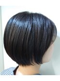 簡単スタイリング☆黒髪ショートの小顔ヘア