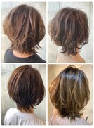 大人スタイル大人気☆くびれボブ　40代50代ヘアスタイル