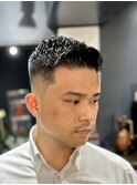 銀座　ビジネススタイル　メンズカット　アイロンパーマ
