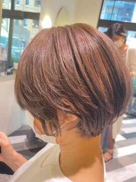 アフロディーテギンザ 日本橋人形町店(APHRODITE GINZA) フルバング/似合わせカット/レッドブラウン/30代40代/人形町