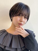 イヴォークトーキョーオーサカ(EVOKE TOKYO osaka)&nbsp;20代30代40代おすすめ 丸みショート 耳掛け 小顔 似合わせ