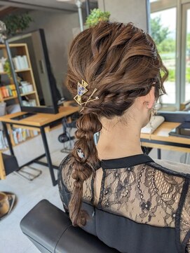テラスプラス(テラス+) お呼ばれヘアセット　セミロング
