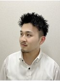 スパイキーショート×パーマ