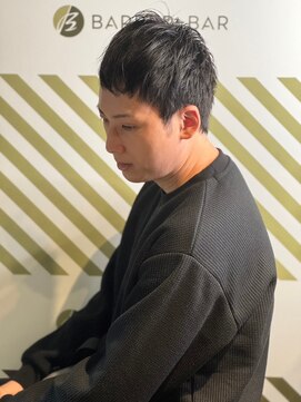 バーバーバー アカバネ(BARBER-BAR AKABANE) 大人の男のダウンスタイル クロップ/シェービング/アイブロウ#1
