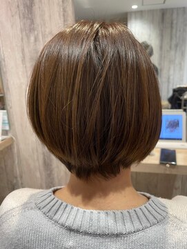 エヌアンドエー せんげん台店(N&A) 上品さの中に可愛さを 大人のショートボブ 冬カラー/髪質改善TR
