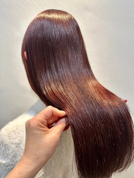 イーストハムアネーロ(EAST HAM anello) ブラウンレッド/艶髪/ストレートロング