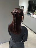 ハーフアップアレンジ / お呼ばれヘアセット