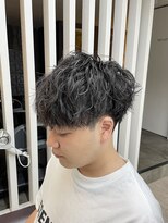 カイノオム 梅田(KAINO HOMME) 波巻きパーマ マッシュ ツーブロック