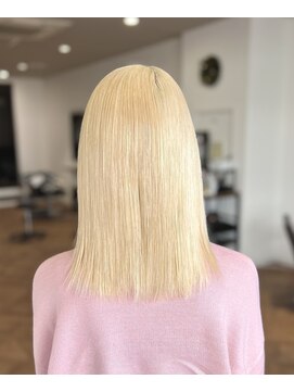 オーダイム(ou' dime) ショートブリーチケアブリーチハイライトレイヤーカット髪質改善